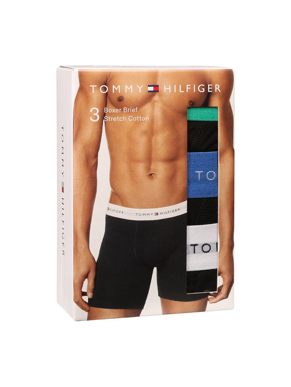 Tommy Hilfiger Hármas szett - Tommy Hilfiger férfi boxeralsó fekete