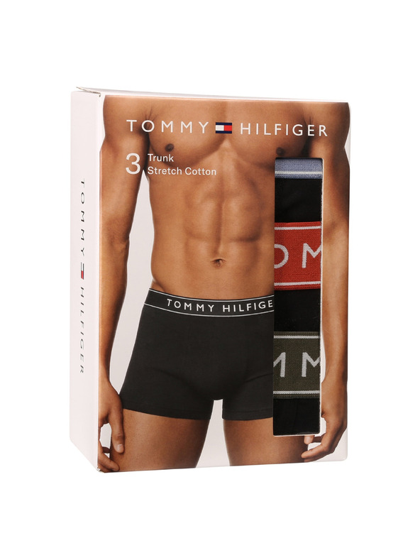 Tommy Hilfiger Hármas szett - Tommy Hilfiger férfi boxeralsó fekete