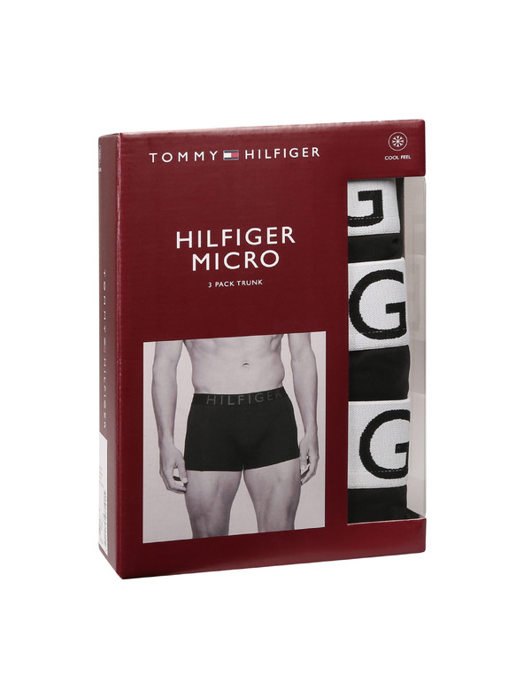Tommy Hilfiger Hármas szett - Tommy Hilfiger férfi boxeralsó fekete