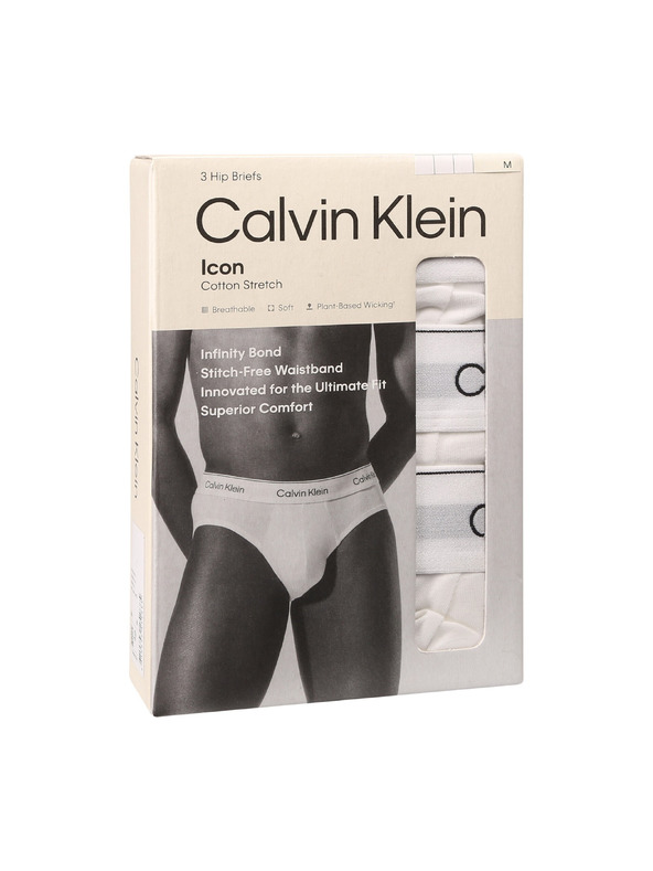 Calvin Klein Hármas csomag - férfi alsónadrág Calvin Klein fehér