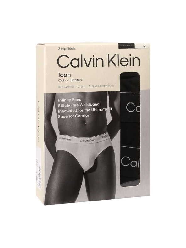 Calvin Klein Hármas csomag - férfi alsónadrág Calvin Klein fekete