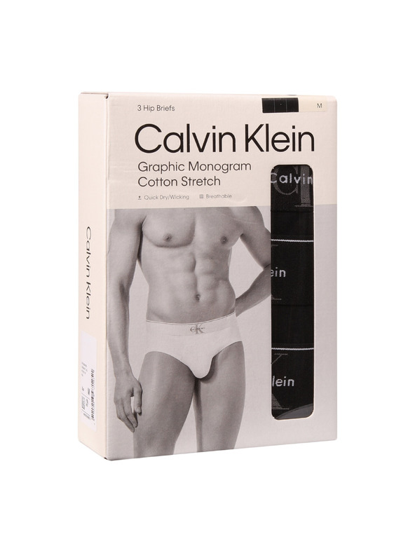 Calvin Klein Hármas csomag - férfi alsónadrág Calvin Klein fekete