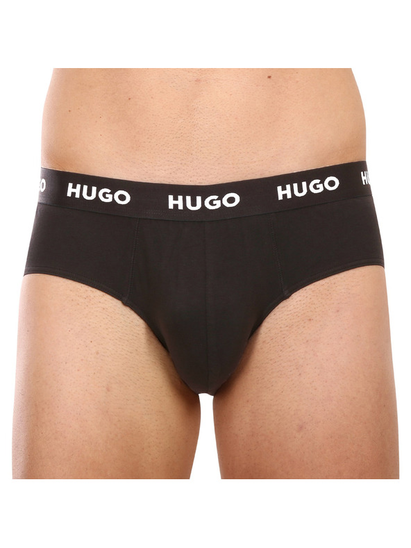 HUGO Hármas csomag - férfi alsónadrág HUGO fekete
