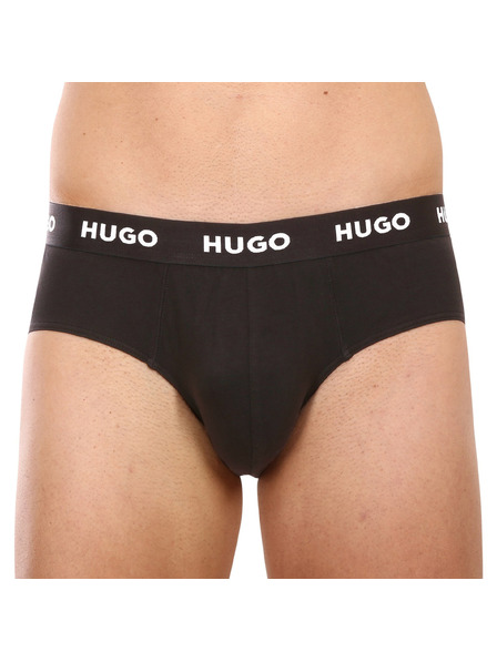 HUGO Hármas csomag - férfi alsónadrág HUGO fekete