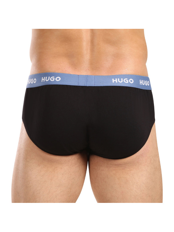 HUGO Hármas csomag - férfi alsónadrág HUGO fekete