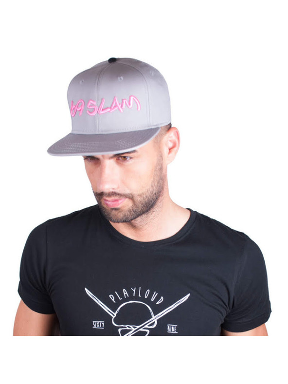 69slam 69SLAM logo - JP szürke baseball sapka