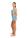 Modibodi Lányka fürdőruha Modibodi crop top Splice Wavy Blue felső rész
