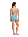 Modibodi Lányka fürdőruha Modibodi crop top Splice Wavy Blue felső rész