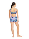 Modibodi Lányka fürdőruha Modibodi Performance Reversible Crop Top Marble Blue felső rész