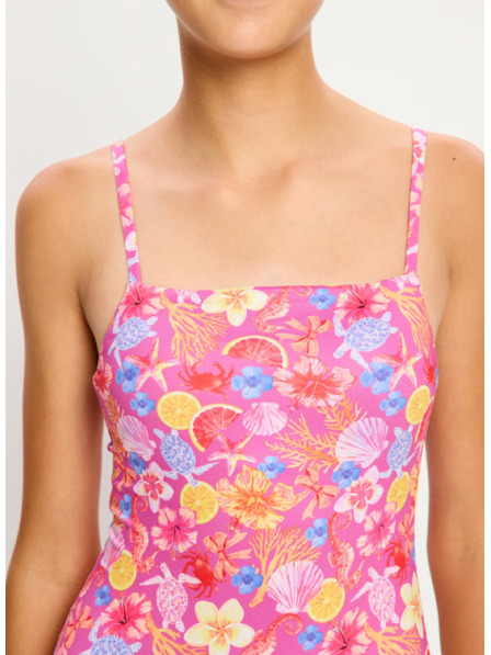 Modibodi Lányka menstruációs fürdőruha Modibodi Marine Dream Teen Swimwear One Piece Light Tropicana Crush egyrészes