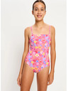 Modibodi Lányka menstruációs fürdőruha Modibodi Marine Dream Teen Swimwear One Piece Light Tropicana Crush egyrészes