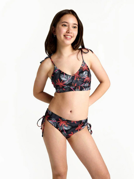 Modibodi Lányka fürdőruha Modibodi crop top Jungle palm black felső rész