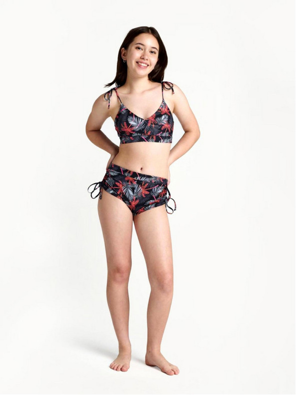 Modibodi Lányka fürdőruha Modibodi crop top Jungle palm black felső rész