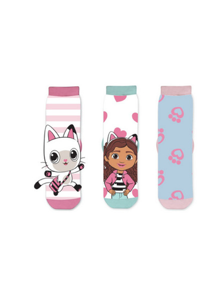Trenýrkárna Három darabos szett - Gabby's Dollhouse gyermek zokni többszínű (41284/pink)