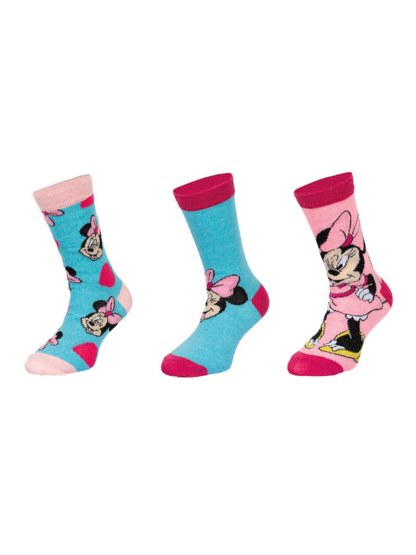 Trenýrkárna Három darabos szett - Minnie gyermek zokni többszínű (39717/blue)