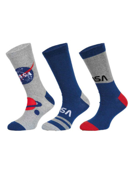 Trenýrkárna Három darabos szett - NASA gyermek zokni többszínű (39269/blue)