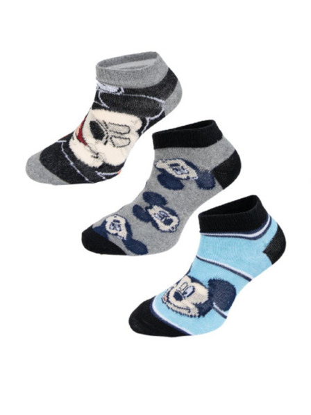 Trenýrkárna Három darabos szett - Mickey gyermek zokni többszínű (38131/grey)