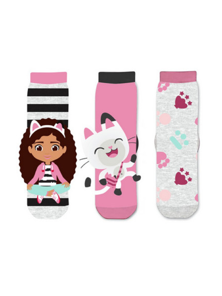 Trenýrkárna Három darabos szett - Gabby's Dollhouse gyermek zokni többszínű (41284/black)