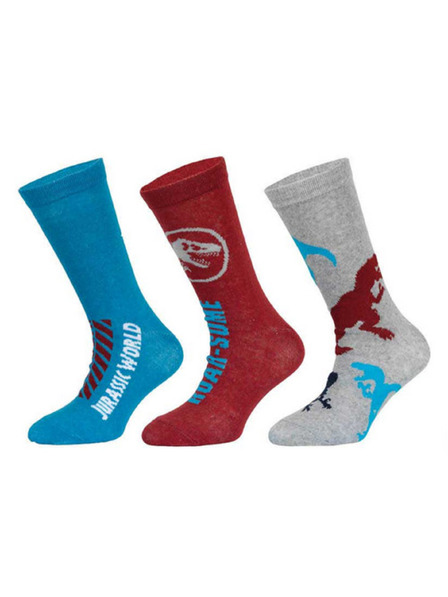 Trenýrkárna Három darabos szett - Jurassic World gyermek zokni többszínű (39267/red)