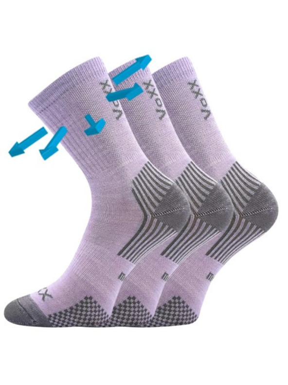 VoXX Három darabos szett - Voxx gyermek merino zokni lila