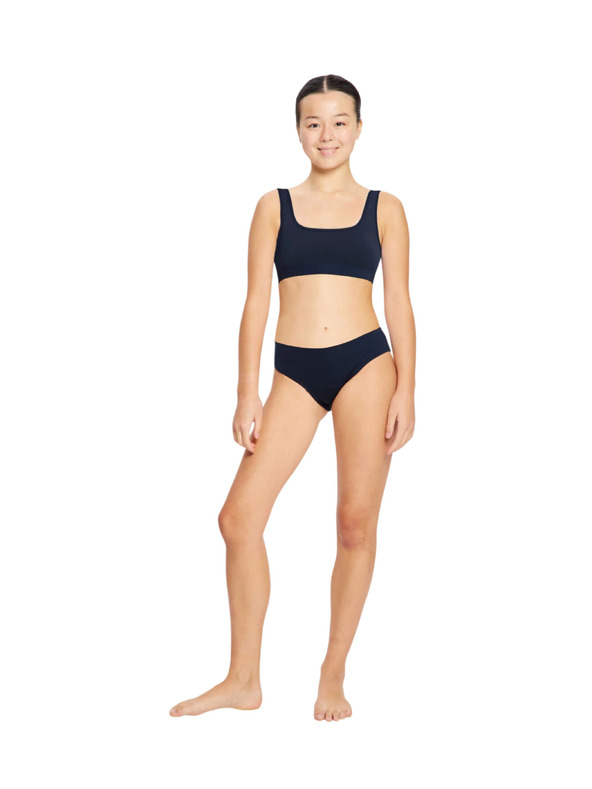 Modibodi Lányi menstruációs fürdőruha Modibodi Performance Bikini Brief Super Navy Blue alsó rész