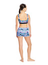 Modibodi Lányi menstruációs fürdőruha Modibodi Performance Hi Waist Short Super Marble Blue alsó rész