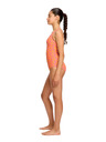 Modibodi Lányi menstruációs fürdőruha Modibodi Racerback One Piece Light Wavy Pink egyrészes