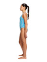 Modibodi Lányi menstruációs fürdőruha Modibodi Splice One Piece Super Wavy Blue egyrészes
