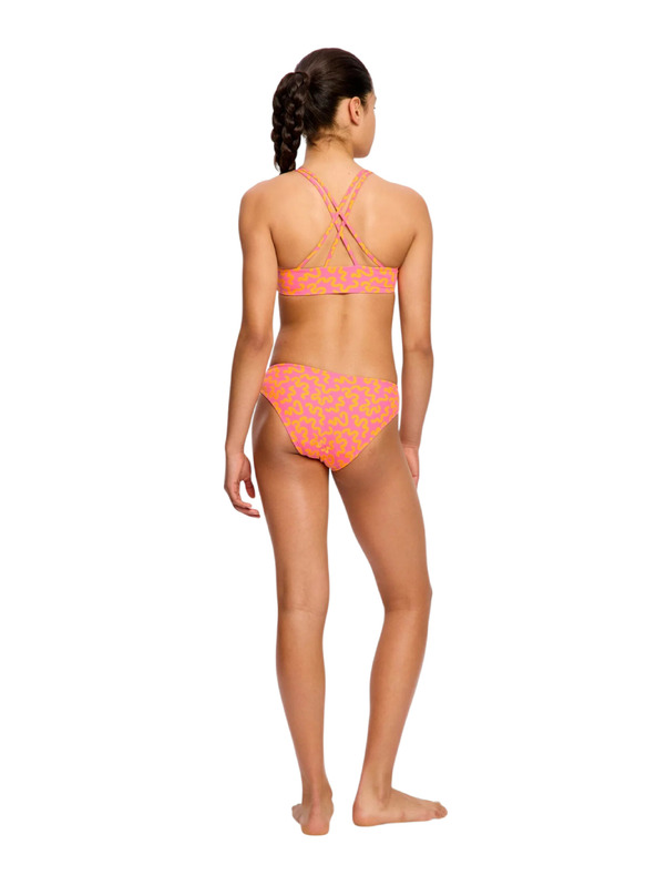 Modibodi Lányi fürdőruha Modibodi crop top Summer Wavy Pink felső rész