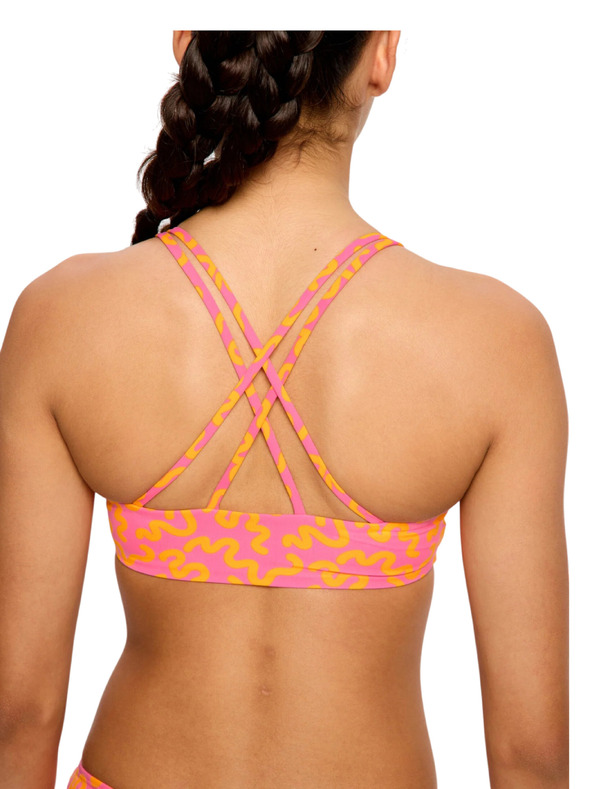 Modibodi Lányi fürdőruha Modibodi crop top Summer Wavy Pink felső rész