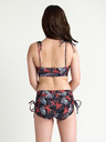 Modibodi Lányi menstruációs fürdőruha Modibodi Teen High Short Jungle Palm Black alsó rész