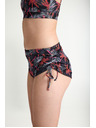 Modibodi Lányi menstruációs fürdőruha Modibodi Teen High Short Jungle Palm Black alsó rész