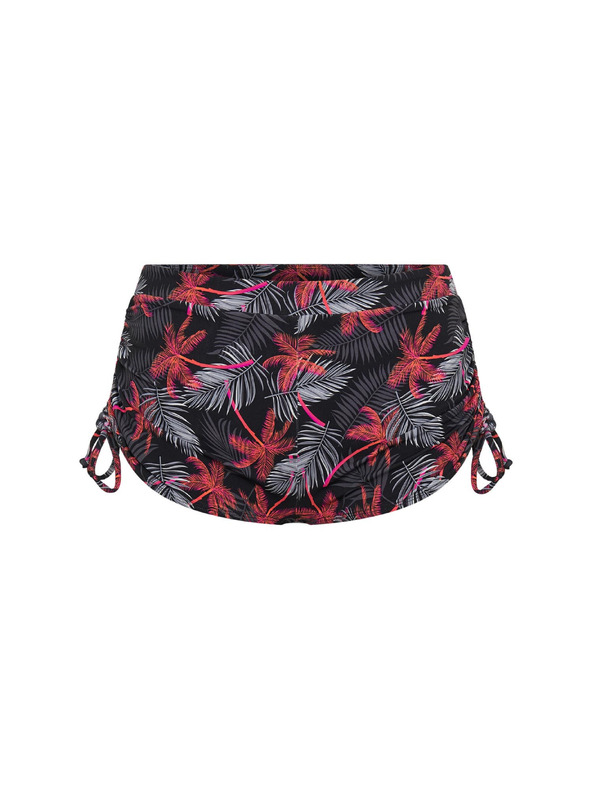 Modibodi Lányi menstruációs fürdőruha Modibodi Teen High Short Jungle Palm Black alsó rész