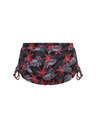 Modibodi Lányi menstruációs fürdőruha Modibodi Teen High Short Jungle Palm Black alsó rész
