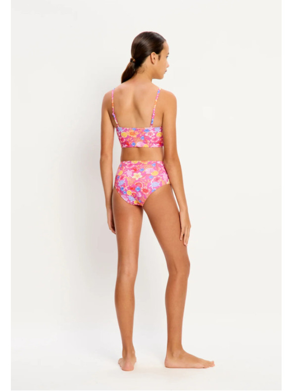 Modibodi Lányi menstruációs fürdőruha Modibodi Teen Swimwear Hi Waist Bikini Brief Super Tropicana Crush alsó rész