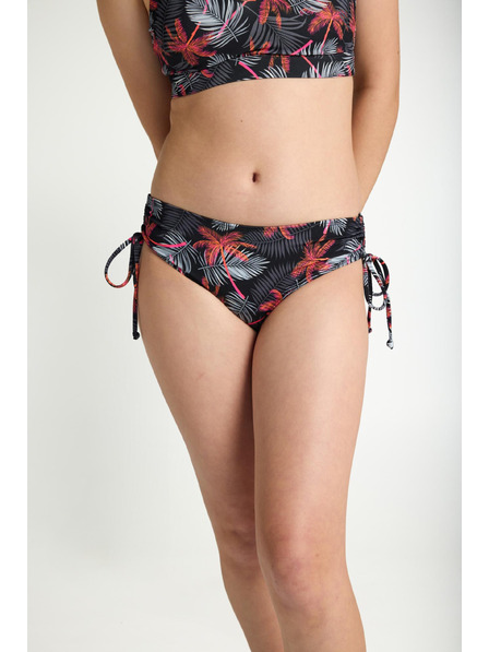 Modibodi Lányi menstruációs fürdőruha Modibodi Teen High Bikini Jungle Palm Black alsó rész