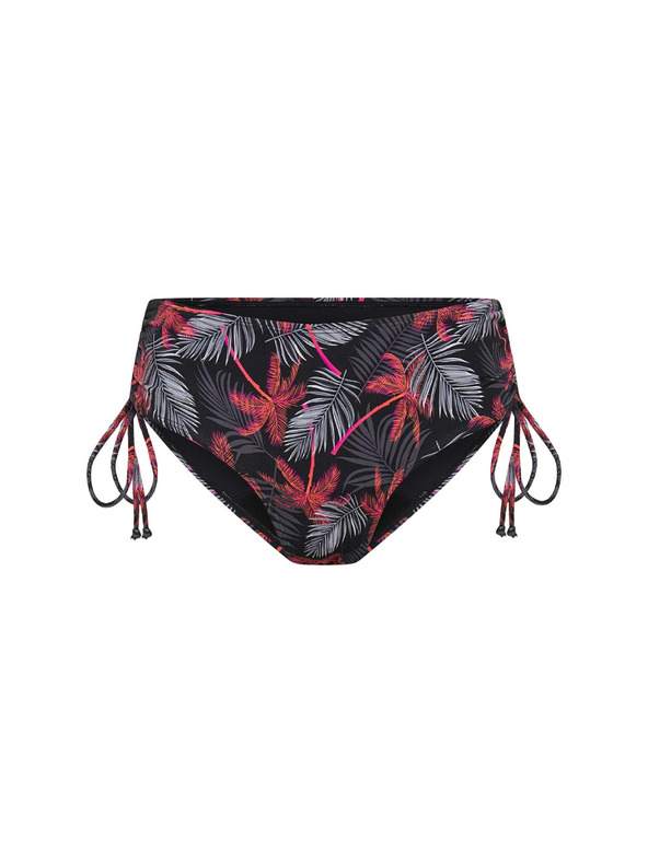 Modibodi Lányi menstruációs fürdőruha Modibodi Teen High Bikini Jungle Palm Black alsó rész