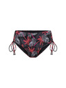 Modibodi Lányi menstruációs fürdőruha Modibodi Teen High Bikini Jungle Palm Black alsó rész