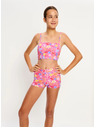Modibodi Lányi menstruációs fürdőruha Modibodi Marine Teen Swimwear Hi Waist Short Super Tropicana Crush alsó rész