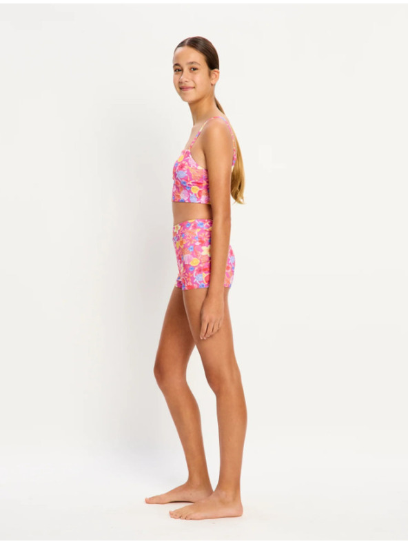 Modibodi Lányi menstruációs fürdőruha Modibodi Marine Teen Swimwear Hi Waist Short Super Tropicana Crush alsó rész