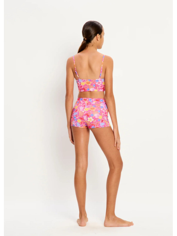 Modibodi Lányi menstruációs fürdőruha Modibodi Marine Teen Swimwear Hi Waist Short Super Tropicana Crush alsó rész