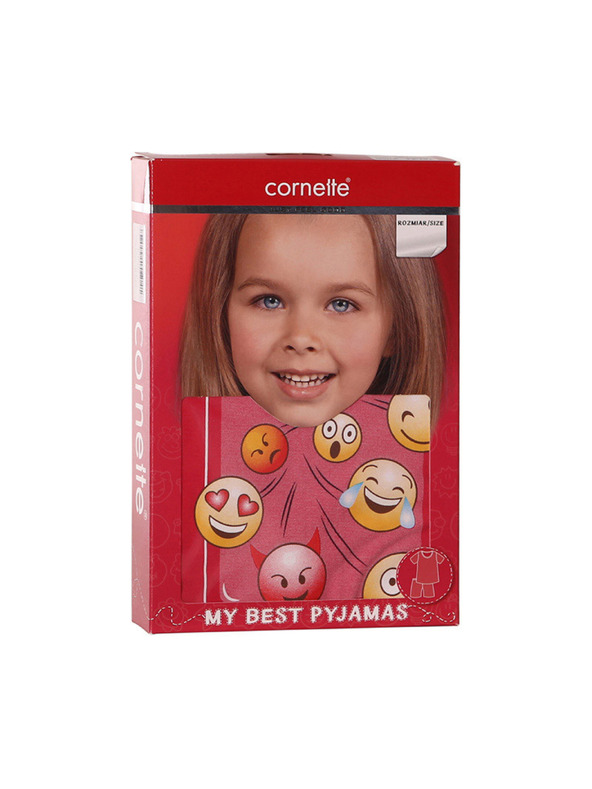 Cornette Lány pizsamakomplekt Cornette emotikoni (787/64)
