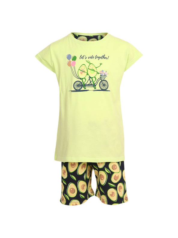 Cornette Lány pizsamakomplekt Cornette avocado (787/77)
