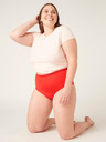 Modibodi Menstruációs alsónadrág Modibodi Seamfree Full Brief Heavy-Overnight Waratah Red