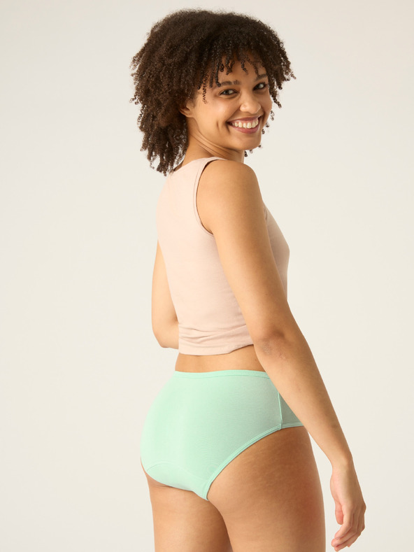 Modibodi Menstruációs alsónadrág Modibodi Basic Mid-Rise Brief Moderate-Heavy Sea Spray