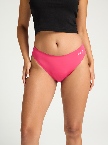 Modibodi Menstruációs alsónadrág PUMA & Modibodi Seamfree Active Bikini Moderate-Heavy Garnet Rose Pink