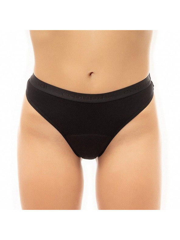 Ecomodi Ecomodi moderate bambusz fekete menstruációs tanga