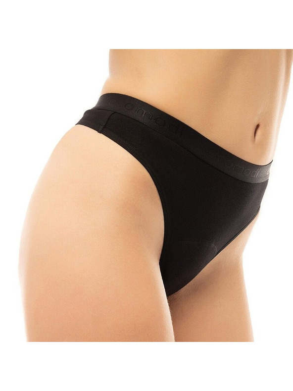 Ecomodi Ecomodi moderate bambusz fekete menstruációs tanga