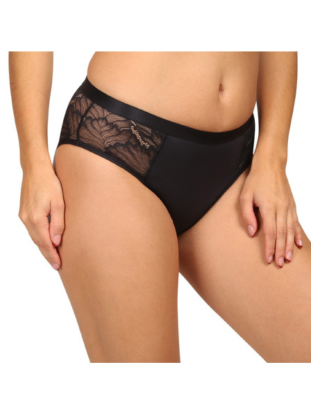 Love Luna Love Luna fekete LUXE Lace Midi BRIEF menstruációs fehérnemű