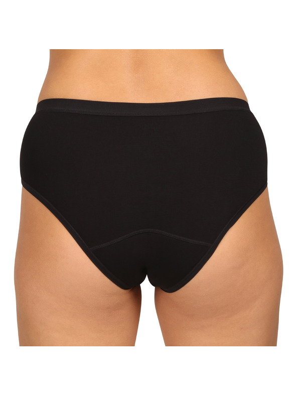 Love Luna Love Luna fekete Cotton Midi Brief menstruációs fehérnemű